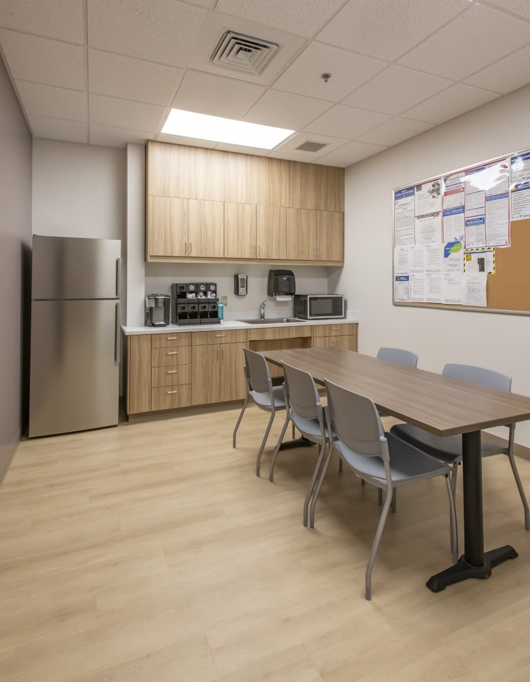 Fresenius Kidney Care break room kitchen healthcare facility Nampa Idaho