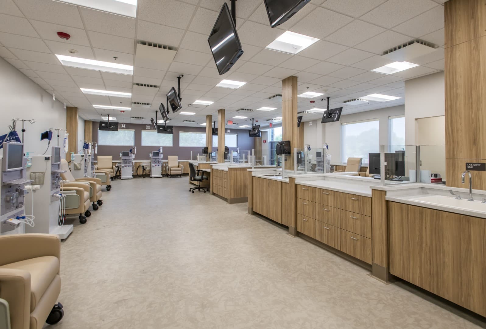 Fresenius Kidney Care completed dialysis treatment area healthcare construction by OVI contractor Nampa Idaho