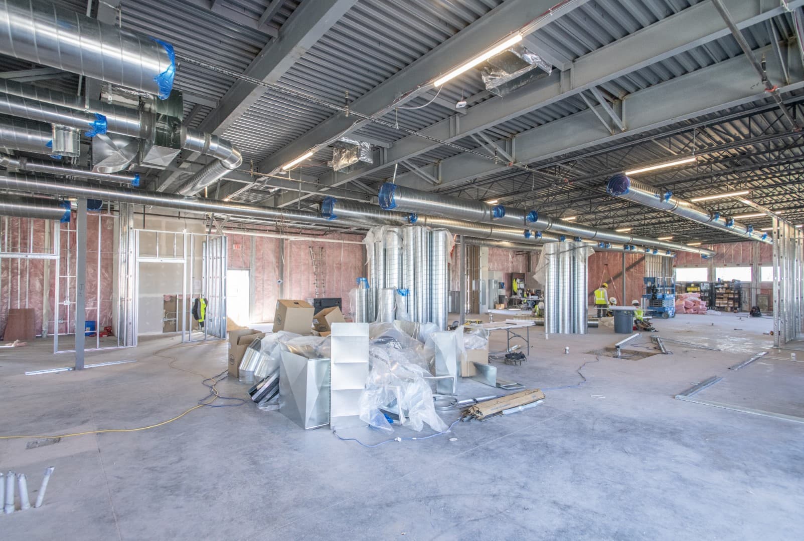 Fresenius Kidney Care dialysis main treatment area before renovation commercial construction in Nampa Idaho