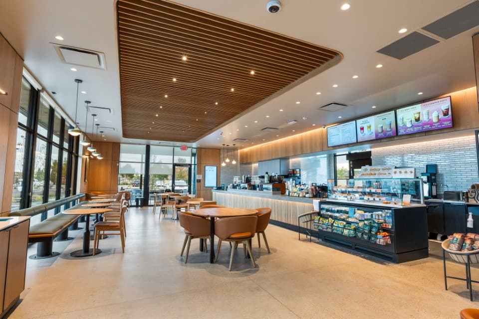 Starbucks exterior signage and building facade in Caldwell Treasure Valley