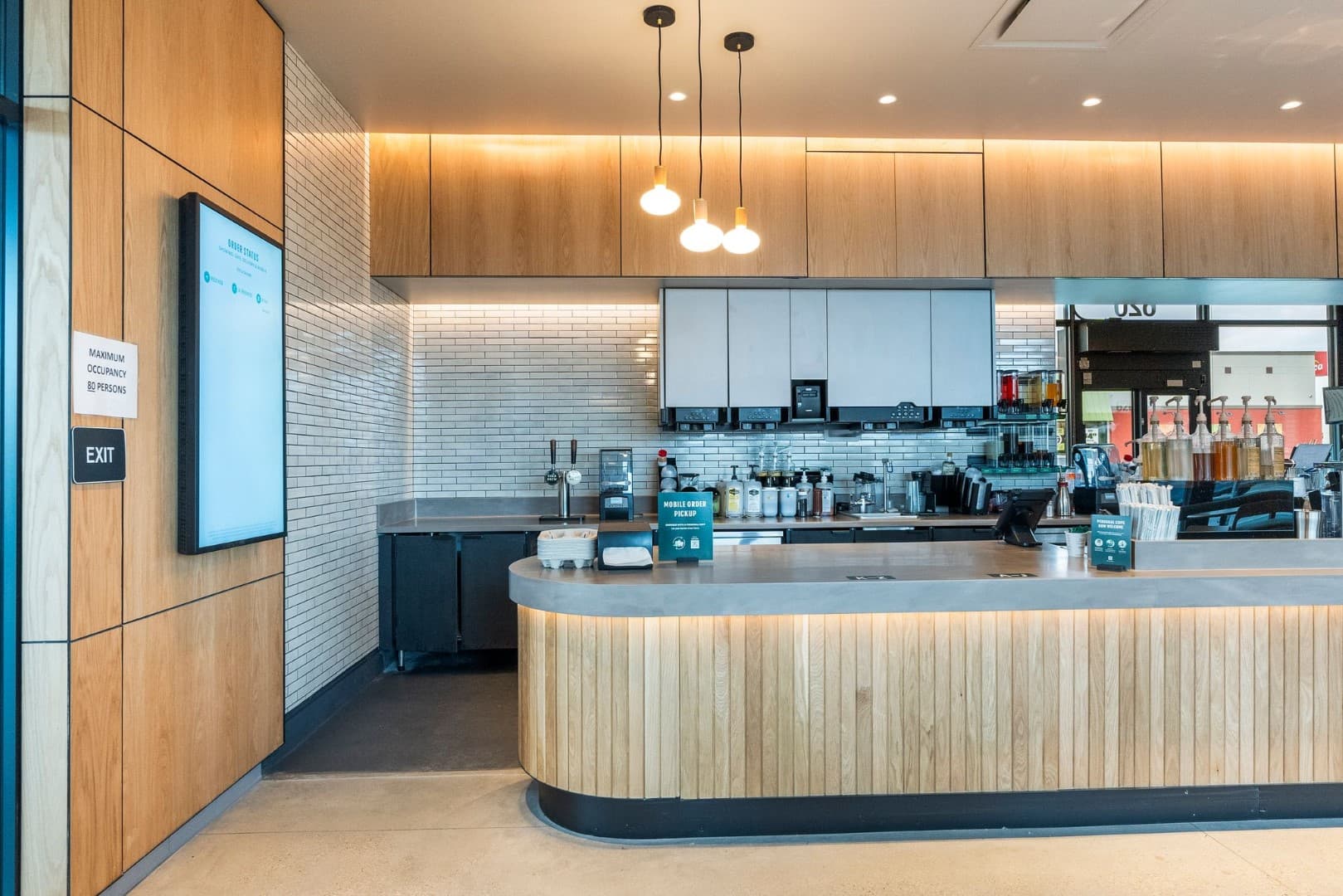 Starbucks interior entrance area tenant improvement Caldwell Treasure Valley